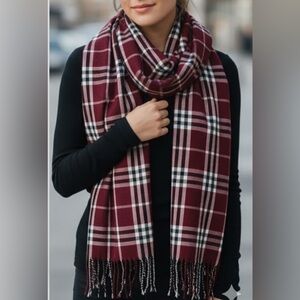Checkered print plaid scarf gingham scarf